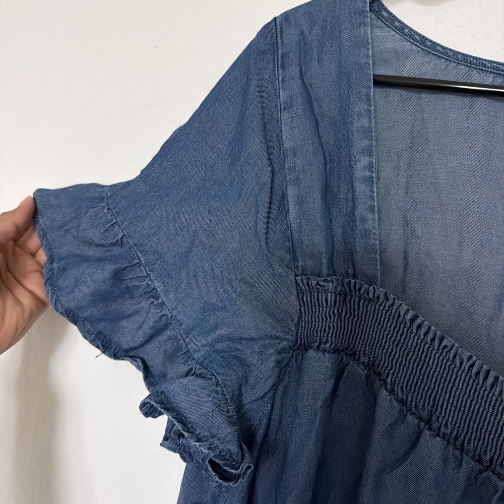 NWT Free People Sadie Denim Tunic Size XL Dress - True Blue - Picture 5 of 8